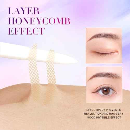 Double Eyelid Tape 600 Pcs,Create Perfect Double Eyelids, Lift Sagging Eyelids, Change Asymmetrical Eye Size,Three Sizes To Perfectly Enhance Your Eyes,And Make Your Eyes More Charming
