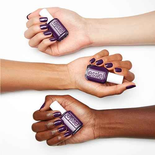 essie Salon-Quality Nail Polish, Vegan, Fall 2023, Dark Purple, Underground Ball, 0.46 fl oz