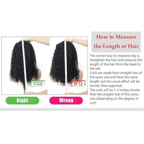 Headband Wig Human Hair Curly Headband Wigs for Black Women Glueless Wear and Go Wig 100% Brazilian Virgin Human Hair Headband wig 150% Density (14inch)