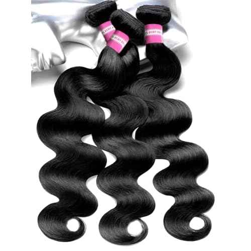 inlovwith Body Wave Bundles Human Hair, 100% Unprocessed Brazilian Virgin Hair, Selected Healthy Human Hair Bundles for Women(3 Bundles, 18 20 22 Inches)