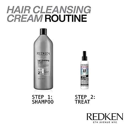 Redken Detox Hair Cleansing Cream Clarifying Shampoo For All Hair Types - Removes Buildup and Strengthens Hair Cuticle