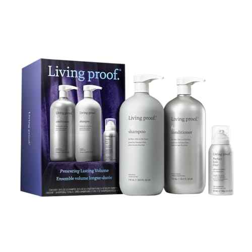 Living Proof Presenting Lasting Volume Holiday Kit, Jumbo Full Shampoo & Conditioner, and Travel Size Advanced Clean Dry Shampoo ($152 value)