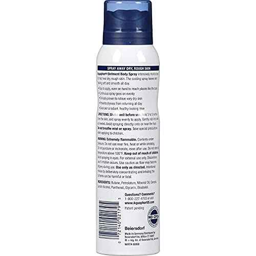 Aquaphor Ointment Body Spray - Moisturizes and Heals Dry, Rough Skin - 3.7 oz. Spray Can, 4 Pack