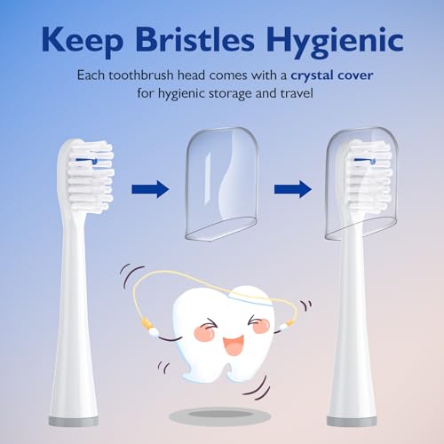 Toothbrush Replacement Heads for Sonic Fusion and Sonic Fusion 2.0, Sonic Fusion Professional and Sonic Fusion 2.0 Professional, SF-01, SF-02, SF-03 and SF-04 (White, 3Packs)
