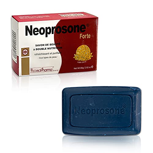 Neoprosone, Skin Brightening Soap | 2.02 oz / 80 g | Exfoliating Soap, Fade Spots on Body, Knees, Face, Armpits | with Glycerin