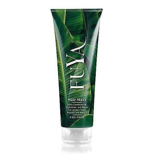 FUYA Deep Conditioning Hair Mask ? Hydrating Repair Treatment for All Hair Types, Anti-Frizz Moisturizing Formula with Shea Butter & Almond Oil for Soft, Shiny, Manageable Hair ? 8 oz