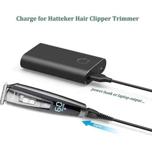 5V Trimmer Charger compatible with Hatteker RFC-588 RFC-598 RFC-690 RFC-692 RFC-696 RSCX-9598 RSCX-7568 Cordless Hair Trimmer Pro Hair Clippers Beard Trimmer & Electric Shaver Razor.