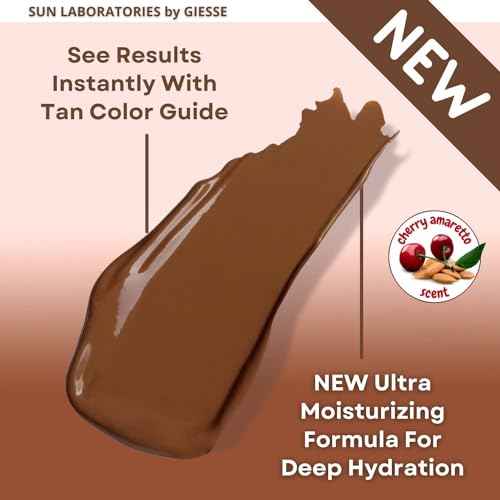 Sun Laboratories By Giesee Ultra Dark Self Tanning Lotion 32 oz - Organic Sunless Tanning Lotion, Extra Dark Self Tanner, Natural Self Tanning Lotion for Face & Body, Instant Tan Glow Beauty