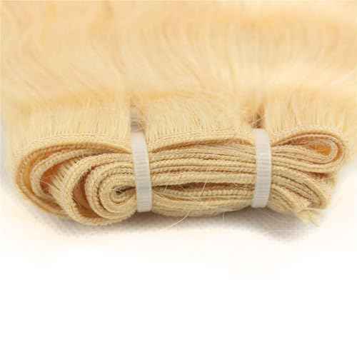 12A 613 Blonde Deep Wave Human Hair Bundles 24Inch 100% Unprocessed Brazilian Virgin Hair Extensions, Soft Double Weft Weave Curly Deep Wave Bundles Human Hair for Women (24inch)