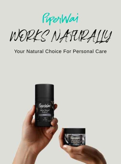 PiperWai Natural Deodorant w/Activated Charcoal | Odor Protection, Vegan, Aluminum Free, Shark Tank Product for Women & Men | Great for Travel, & Gifts | Scented Jar & Scented Stick Combo