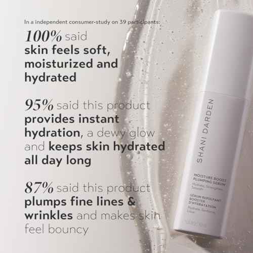 SHANI DARDEN SKIN CARE Moisture Boost Plumping Serum for Face, Moisturizing & Hydrating Face Serum with Snow Mushroom & Glycerin for Long-Lasting Hydration & Radiant, Dewy Skin, 1 fl oz