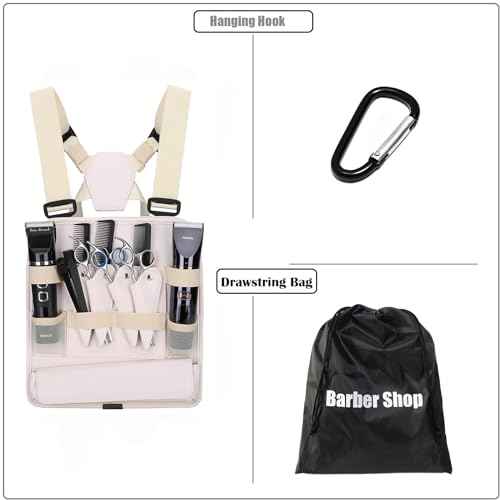 Leather Fashionable & Functional Chest Rig Bag for Barbers, Stylish Haircut Tools Storage Chest Bag for Barber