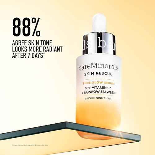 bareMinerals Skin Rescue Face Serum, Improve Skin Condition in 1 Week, Tested on Sensitive Skin, Vegan, 1 Fl Oz