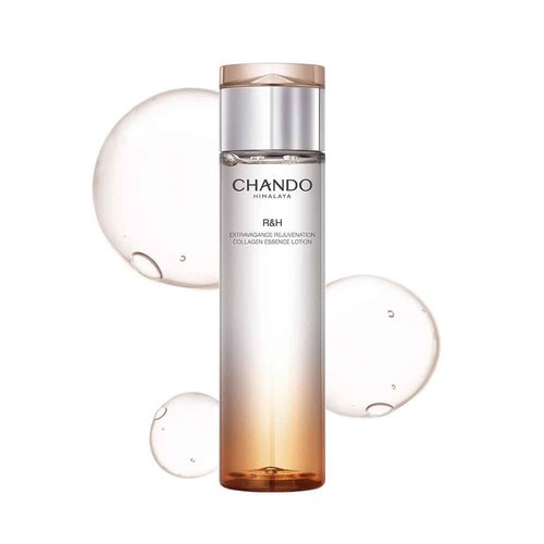 CHANDO Himalaya Extravagance Rejuvenation Collagen Essence Lotion (200ml/6.76oz) - Daily Collagen Face Moisturizer Toner with Hyaluronic Acid for Visibly Glowing, Lightweight