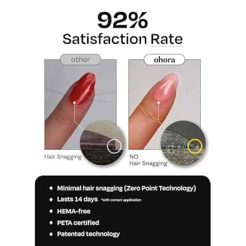 ohora Semi Cured Gel Nail Strips (N Love-Sign) - Red, Patterned, Works with Any UV/LED Lamps, Salon-Quality, Long Lasting, Easy to Apply & Remove - Includes 2 Prep Pads, Nail File & Wooden Stick