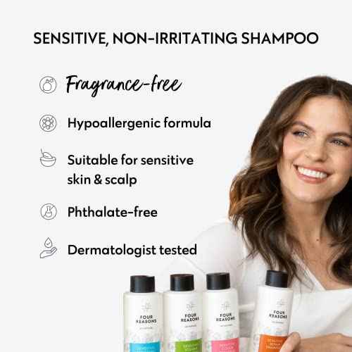 No nothing Sensitive Volumizing Shampoo - Fragrance Free - Hypoallergenic, Vegan, Paraben Free - Unscented Volume Shampoo for Sensitive Scalp and Skin ? 10.15 oz