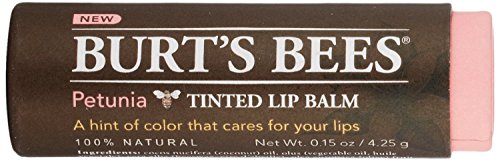 Burts Bees Tinted Lip Balm, Petunia, 0.15 Ounce (3 Pack)