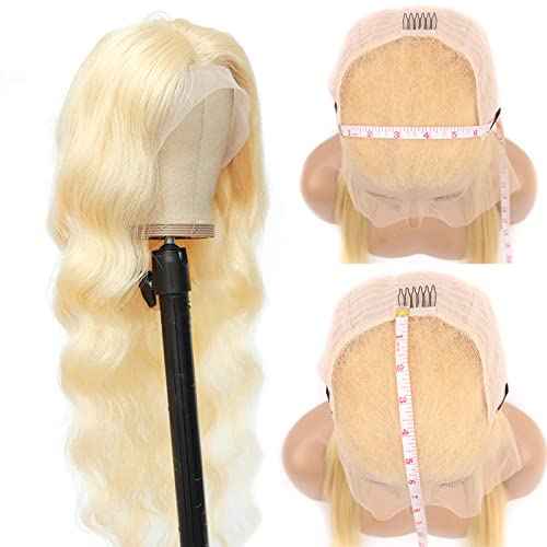 613 Lace Front Wig Human Hair, 28inch 13x6 Blonde Lace Front Wigs Human Hair, 613 Body Wave HD Transparent Lace Frontal Wig, 180% Density Blonde Wig Human Hair Pre Plucked with Baby Hair