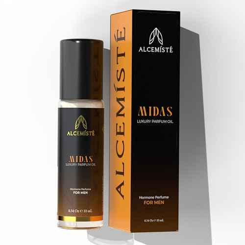 Concentrated Cologne For Men - Long-Lasting Mens Cologne - Pheromones-Infused Oil-Based Perfume For Him - Intense Formula - Travel Size, Rollerball Fragrance - 0.34 oz (10 mL)