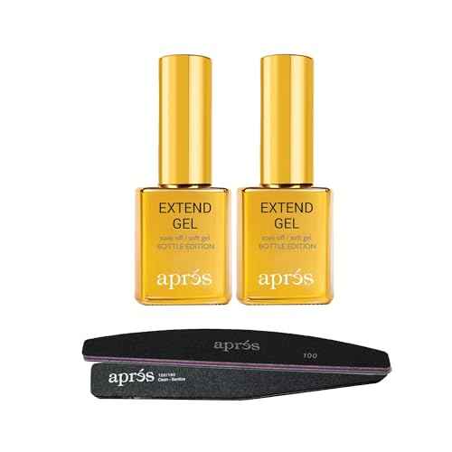 APR?S Apres Extend Gel 2-Pack with Curved Nail File and Nail Buffer - Gel-X Nail Care Set