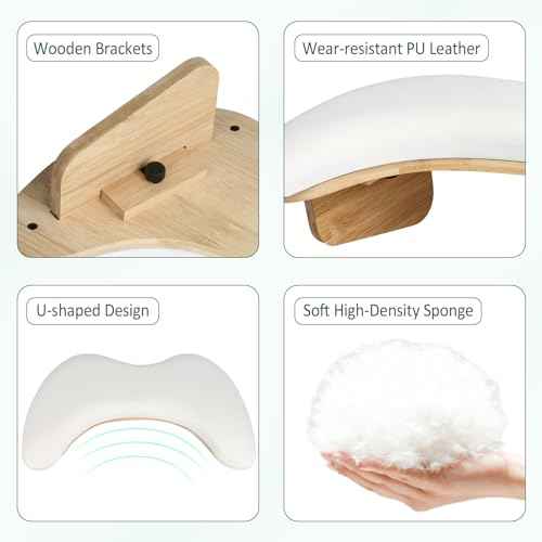 Arm Rest for Nails Tech, Nail Arm Rest Cushion with Nail Table Mat, U Shaped Nail Rest, Hand Rest for Nails Tech, Nail Rest Stand, Manicure Hand Rest with Detachable Brackets, Nail Hand Rest, White