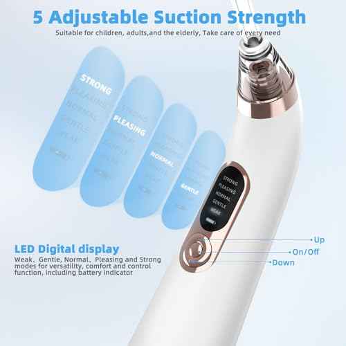 Voraiya Electronic Tonsil Stone Remover Vacuum, 5 Modes Tonsil Stone Cleaner Instant Suction Tool, 10 in 1 Tonsil Stone Removal Kit, Easy to Use, Fight Bad Breath