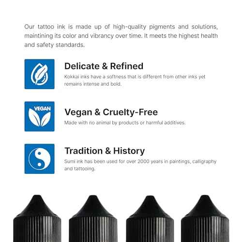 Tattoo Ink, Premium Quality, Precision Medium Viscosity, Rich Hue, Quick Healing, Acrylic-Free, Water-Based, Ready-to-Use Ink for Precision Tattooing (12 Color Pack, 0.5 oz)