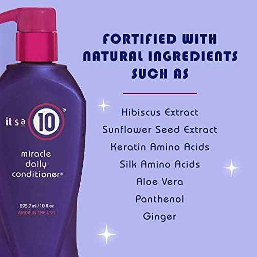 ITS A 10 by It's a 10 MIRACLE DAILY CONDITIONER 10 OZ ( Package Of 3 ) by ITS A 10