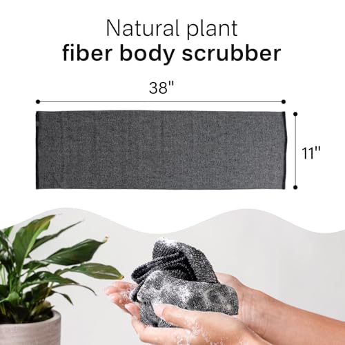 Yiclick Exfoliating Washcloth Towel¡¼3 Pack¡½- Exfoliating Body Scrubber Exfoliator, Back Scrubber for Use in Shower Bath, Exfoliate Rags Wash Cloths, Loofah Lufa Sponge, Body Scrub, Women Men