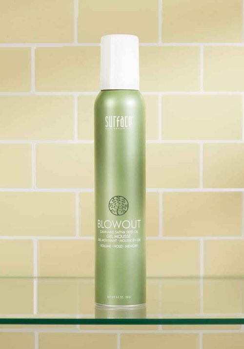 SURFACE Hair Blowout Gel Mousse– Organic Ingredients for Women and Men, Heat-Resistant with Babassu Oil for Longer Lasting Blowouts - 5.5 fl oz