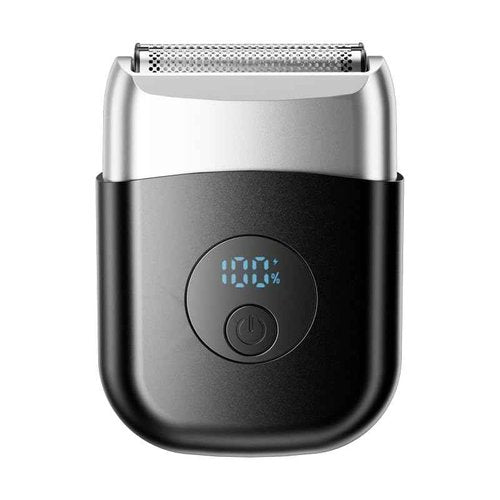 PYDINU Electric Foil Shavers for Men, New Mini Electric Razor with 3 Floating Blades, LED Display, USB-C Fast Rechargeable, Travel Portable Beard Trimmer for Men, Gifts for Dad Him (Black)
