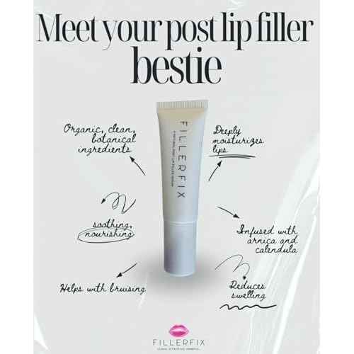 Organic Lip Filler Aftercare Serum with Cooling Ceramic Tip ? Arnica & Calendula for Relief After Lip Filler
