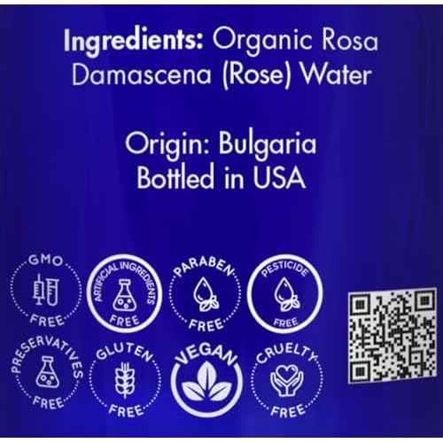 Organic, Rose Water, Spray for Face, Hyderating Toner ? 100% Pure, Rose Water, by Zongle Therapeutics Grade, 4 Oz