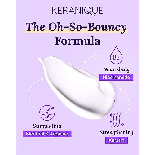 Keranique Volumizing Conditioner - Moisturizing Hair Conditioner for Fine, Thinning Hair and Fuller Hair Growth - Keratin Enriched, Sulfate-Free, Color-Safe, Anti-Aging Volume Conditioner for Women