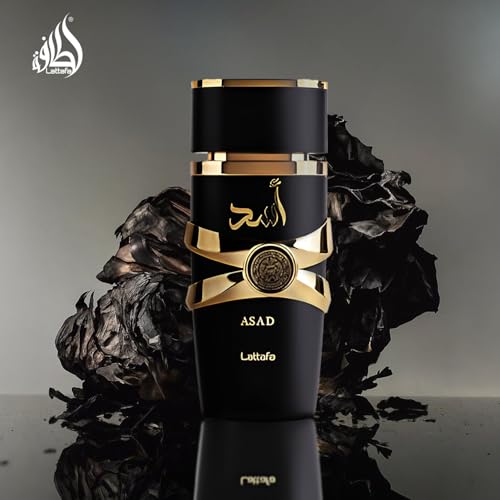 Lattafa Perfumes Asad for Unisex Eau de Parfum Spray, 3.4 Ounce