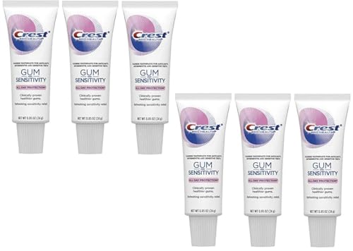 Crest Pro Health Gum and Sensitivity Toothpaste for Sensitive Teeth, Soft Mint, Travel Size 0.85 oz (24g) - Pack of 6