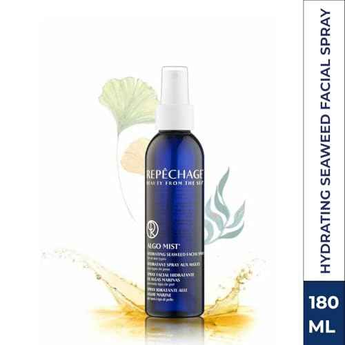 Repechage Algo Mist Hydrating Seaweed Facial Spray for All Skin Types - Aloe and Vitamin C Infused Face Mist Keeps Skin Hydrated, Refreshed and Nourished, 6 fl oz.
