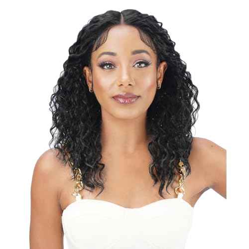 Zury Sis Chunky Synthetic Hair Hd Lace Front Wig - Izara (1B)