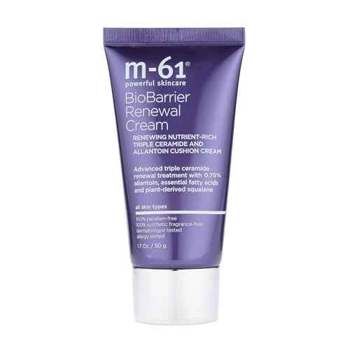 m-61 BioBarrier Renewal Cream | Ultimate Skin Barrier Protection Treatment, Matte Cushion Cream, Triple Ceramide Renewal Barrier Treatment With 1% Allantoin. For Normal to Sensitive Skin - 1.7 Fl Oz