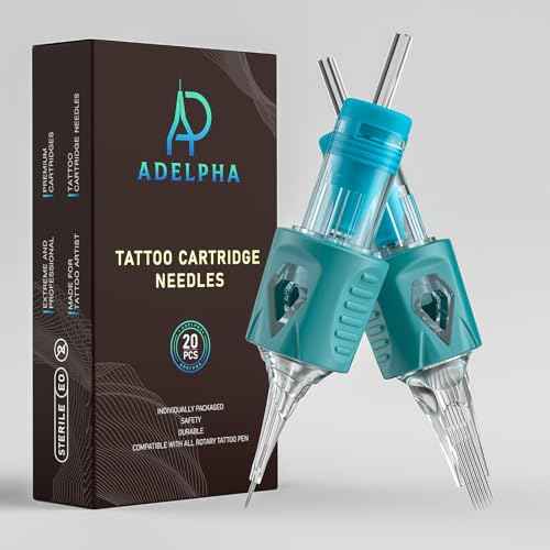 20Pcs 1209RM Tattoo Cartridge Needles Standard Round Magnum Professional Disposable Tattoo Needle with Membrane