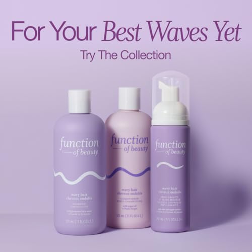 Function of Beauty Wavy Hair Conditioner, XL - Sulfate-Free Conditioner for Natural Wavy Texture - Lightweight, Anti-Frizz, Strengthening & Hydrating with Argan Oil - Hair Care Products