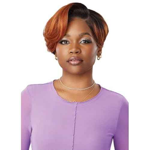 Outre Lace Front Wig - Perfect Hair Line 13X4 - Swoop Series - Swoop 12 (JET BLACK 1)