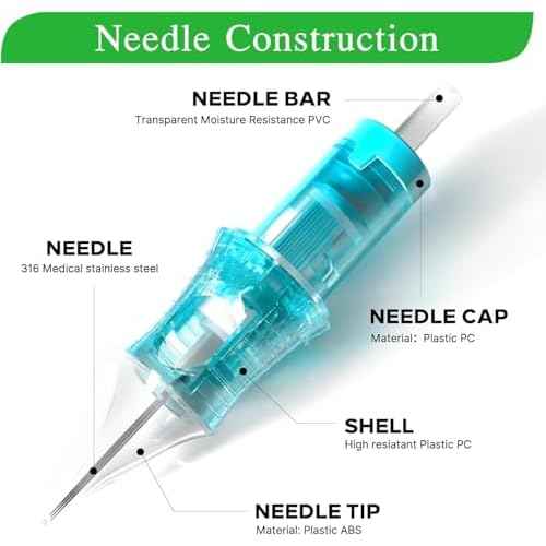 VETAR TATTOO CARTRIDGE NEEDLES - 20Pcs Tattoo Needles #10 Bugpin 3 Round Liner Tattoo Cartridges 1003RLL Tattoo Needles Diameter 0.30mm Long Taper 5.5mm Cartridges