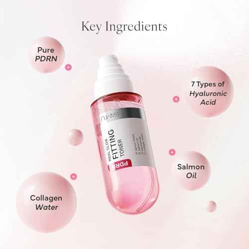 SAM'U Real Glow Fitting Toner ? PDRN Salmon DNA Facial Mist, Soothing & Hydrating Toner Spray with Collagen Water & 7 Hyaluronic Acid, Korean Skin Care, 5.05 fl. oz / 150 mL