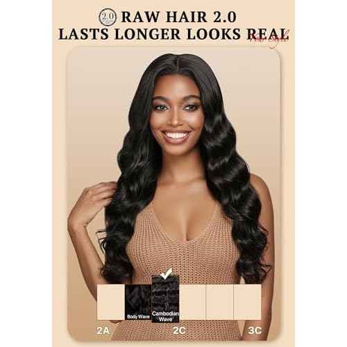 TRIIPPY Real Raw Cambodian Natural Wavy Bundles Human Hair,100% Cambodian Raw Hair Sew in Weave Single Bundle,Triple The Lifespan Over Regular Virgin Hair Bundle,No.1 Raw Hair Brand On Amazon(20 Inch)