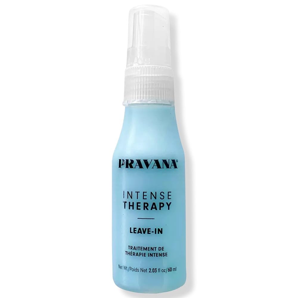 PRAVANA Intense Therapy Leave-In Conditioner Spray Treatment & Detangler | Instantly Detangles & Hydrates | Equalizes Hair Porosity | For All Hair Types | Strengthens & Softens Hair | 2 Fl Oz