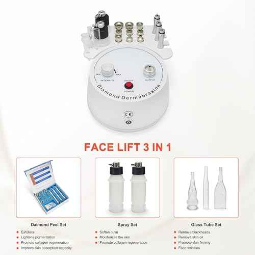Diamond Microdermabrasion Dermabrasion Machine 3 in 1 Skin Rejuvenation Beauty Machine Blackheads Remove Elitzia ETNF108