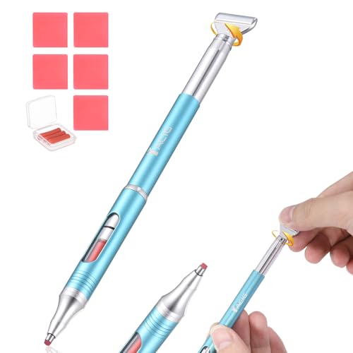 Diamond Art Pen Refillable Wax Pen for Diamond Painting, Metal 5D Diamonds Art Accessories Pens with a Multi Placer, Blue
