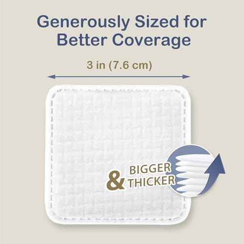 Ourmed Life Large Cotton Pads for Makeup Removal, Soft & Lint-Free Face Pads with Pressed Seam Design, Durable Makeup Remover Pads for Facial Cleansing on All Skin Types, 3x3 Inch, 60 Count