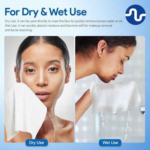 Ultra-Soft Disposable Face Towel - 50 Count/Box, 10" x 12", Biodegradable Towel, Superior for Face Towelette, Personal Hygiene (100 Count (2 Boxes))